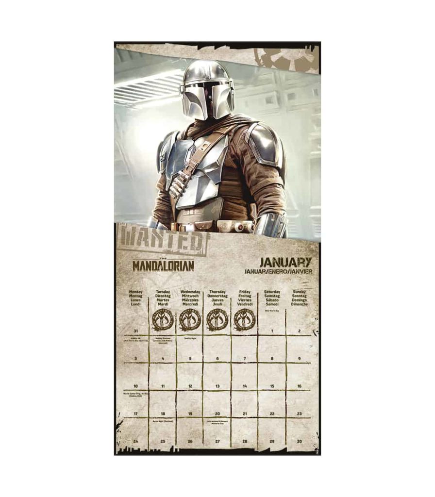 Star Wars The Mandalorian 2024 Calendar [OCT PREORDER ONLY] Oracle