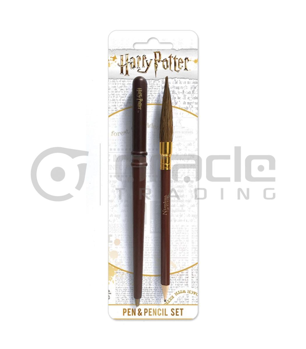 Harry Potter Pen & Pencil Set (Wand & Broom) – Oracle Trading Inc.